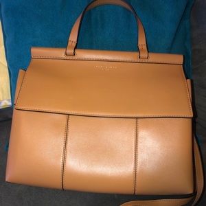 Tory Burch Block-T Satchel - British Tan